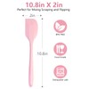 Pink Rubber Spatula for Kitchen Use, 10.8In Silicone Spatulas for