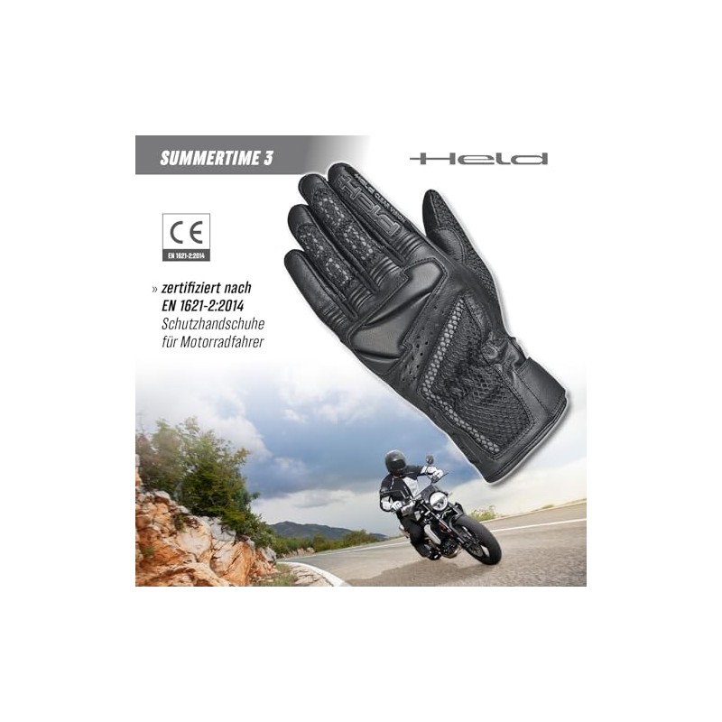 Held Summertime 3 Perforated Motorcycle Gloves