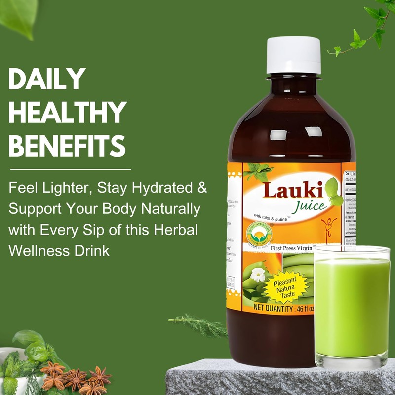 Basic Ayurveda Bottle Gourd Juice – 16.23 Fl Oz (480ml)