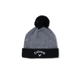 Callaway Men's Mens Pom Pom 23 Beanie Hat, Grey/Black, One Size UK