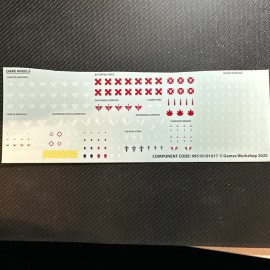 Games Workshop WARHAMMER 40K DARK ANGELS Transfers Sheet Decals SPACE MARINES New OOP