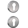 Pair of Rosettes Hole Cylinder Compatible with Yale Hole, Nozzles