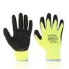 FUZZIO 12 Pairs Fluorescent Ogrifox Shrink Latex Coated Work Gloves