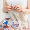 Magnetic Crochet Knitting Pattern Holder with 6pcs Stitch Holders for