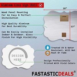 Fastasticdeals Home Decor Wall Sign Magenta Cardboard Art Picture Frame Benelux Shape 18x12Inches