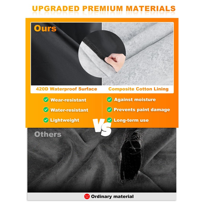 Small Mini Excavator Cover, 420D Waterproof Zippered Storage Cover |