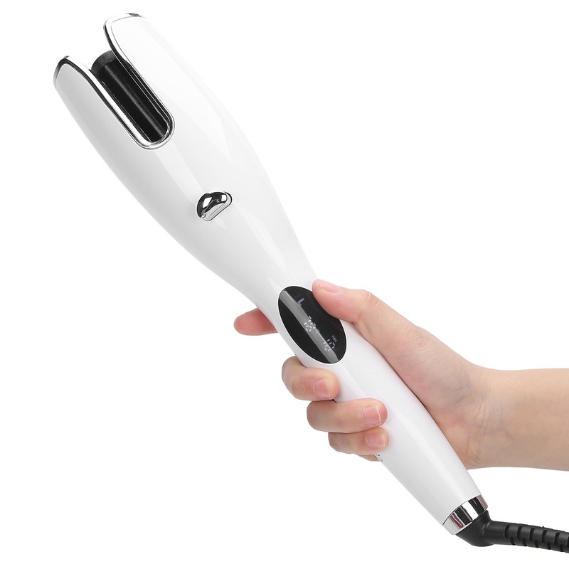 Automatic Hair Curling Iron AntiScald Portable LCD Hair Curling Wand