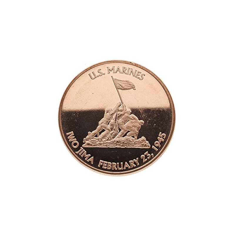 Private Mint Copper Coin USA – Iwo Jima 1945 U.S.