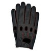 Riparo Men's Touchscreen Texting Leather Driving Gloves (Large, Black/Red Thread)