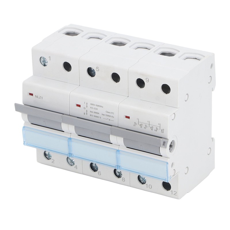 400VAC Dual Power Manual Transfer Switch 35mm DIN Rail Mount