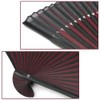 Kyoetsu Men's Hand Fan, Pure Silk, Plain, 2 Colors, Bamboo