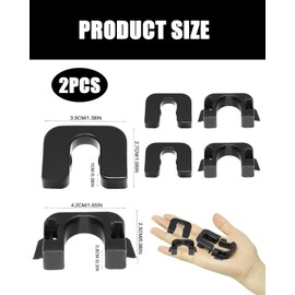 JIPUKE 2 Set Rear Parcel Shelf Clips,for Parcel Shelf Fastening Bracket Replacement Accessories Mount Secure Luggage,for Compatibility Most Vehicles Durable Wear-Resistant Easy Installation