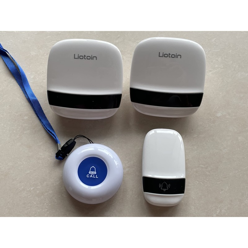 LIOTOIN Wireless Caregiver Pager Call Button Nurse Call Alarm System
