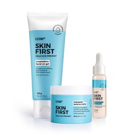 Cyzone - Set Hidratacin Skin First, Rutina Facial, Piel Fresca y Equilibrada, Frmulas Suaves y Dermatolgicamente Probadas                             