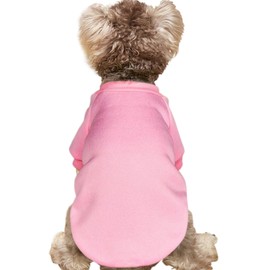 JOUHOI Puppy Sweater for Small Dogs Clothes Warm Winter Cat Clothe Pet Sweatshirt Knitwear Doggie Kitten Clothing, Pink, XX-Small