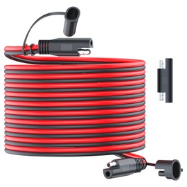 JXMXRPV SAE to SAE Extension Cable - 10AWG 20FT, Quick Disconnect Connector with Polarity Reverse Adapter for Trolling Motor, RV, Motorcycle, Cars, Tractor