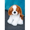 HEITMANN DECO Pet Plush Cavalier King Charles Spaniel White Brown