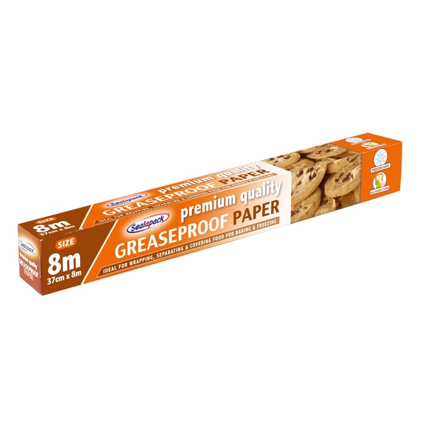 Sealapack Ready To Use Greaseproof Paper, 37 cm X 8