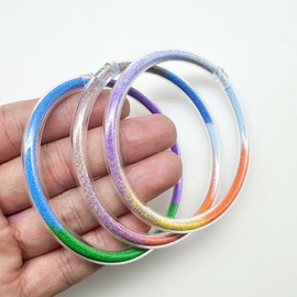 Yayatty 63 PCS Sand Art Kits, Sand Art Crafts Set, 50 PCS Sand Art Bracelets with 10 Bottles 35g Colored Sand, 3 PCS Small Funnel for DIY Bracelets, Party Favors Supplies