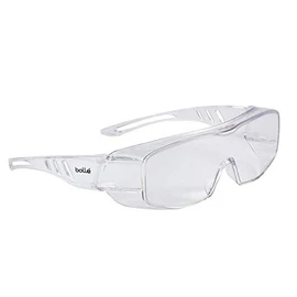 Bolle Overlight Over the Glasses Safety Goggles Personal Protective Equipment PPE Safety Glasses Eye Protection Workwear Outdoor – 1 Pair of Clear Goggles - BOOVLITLPSI