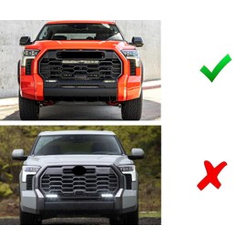 iJDMTOY 2500K Selective Yellow Colored Filter Lens, Compatible With Toyota 2022-up Tundra, 2023-up Sequoia TRD Pro OEM Grille Lightbar (non-permanent design, easy put-on take-off)