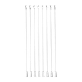 Angoily 8pcs Vertical Blind Wand Plastic Blind Opener Long Window Blind Stick Blind Rod Replacement with Hook 17inch