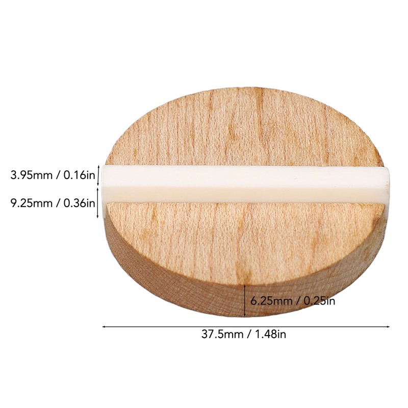 Guitar Resonator Biscuit Replacement Maple Wood Biscuit with Ox Bone