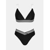 CUPSHE Women's Bikini Sets Two Piece Swimsuit High Waisted V
