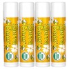 Sierra Bees Organic Lip Balms, Honey, 4 Pack, 0.15 oz