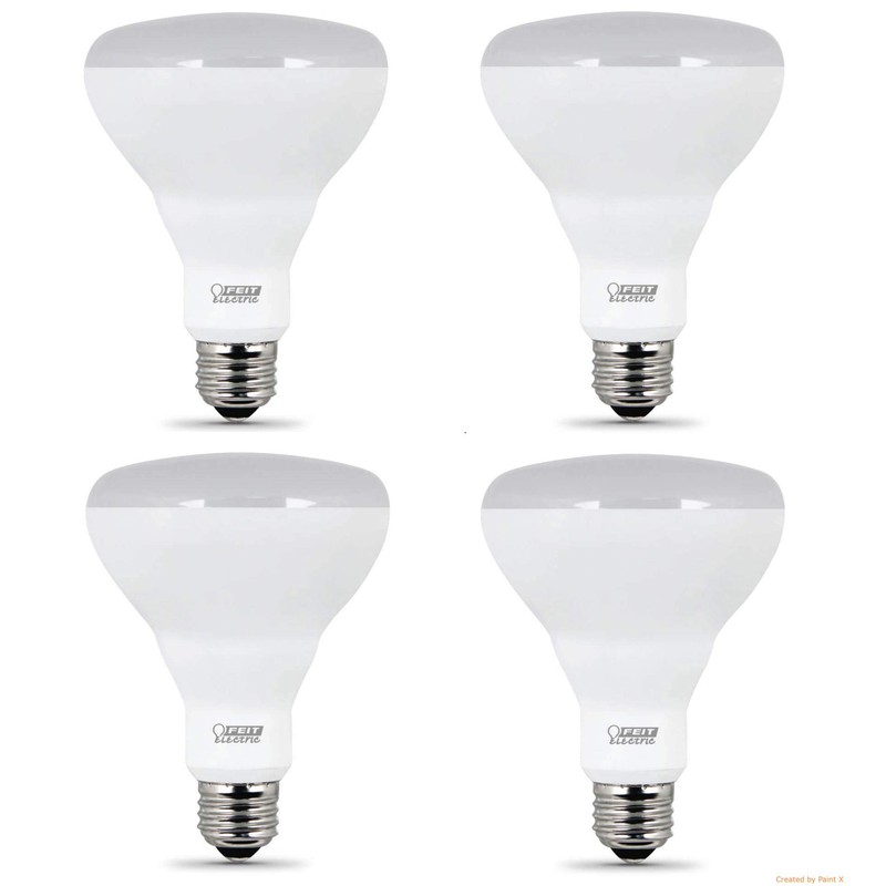 Feit LED Dimmable BR30 Flood Soft White Bulbs 65 Watts,