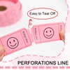 L LIKED 500 Raffle Tickets, Smile, Pink (6 Color Selection),