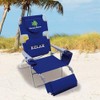 Tommy Bahama 4-Position Face-Opening Read Through Lounger with Ottoman, Portable