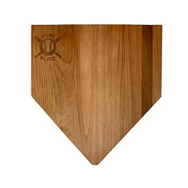Creative Gifts International Baseball Home Plate Wood Board, 18 Inches x 14 Inches, Gift Box Included