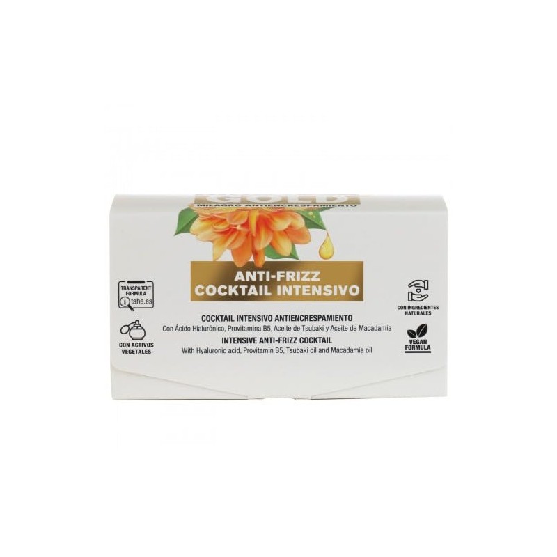 Tahe Miracle Gold Intensive Anti-Frizz Hair Cocktail with Hyaluronic Acid,