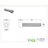 AnRui M3x10mm Hex Socket Screws, 12.9 Alloy Steel Pan Head