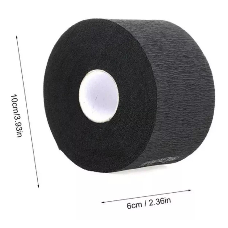 Barber Pro 2pz Papel Cuello Desechable Negro Barberia Barber Pro