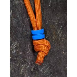 ZandCMetalworks Small Blue G10 Lanyard Bead and a Free Paracord Lanyard