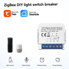 Snblzhef Tuya Zigbee Zero Fire Smart Switch Module Two-Way Control Support Voice Control DIY Home Automation 2 Gang
