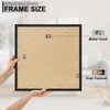 A PLUS MAX Square 24x24 Frame, Black Engineered Wood Picture