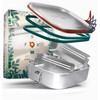 FOXBOXX Edelstahl Brotdose/Mini 800ml Special/MINI Dose 150ml 2 Deckel /