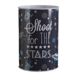 Premier Housewares Space Money, Tin, Blue, 10 x 10 x 15 cm