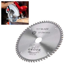 7” (180mm) 60 Teeth Carbide Circular Saw Blade, Silver Cutting Disc Alloy Saw Blade Carbide Cutting Disc for Cutting Wood and Plastic