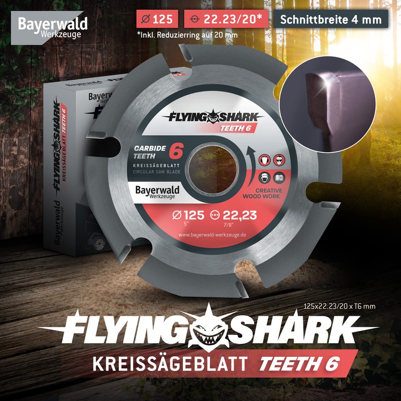 Bayerwald Flying Shark Diameter 125 mm (6 Teeth) Wood Saw