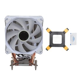 CPU Cooling Fan 6 Heatpipes 3pin Fast Speed Low Noise Hydraulic Bearing CPU Air Cooler with Backplate for Motherboard 120mm