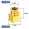 TAILONZ PNEUMATIC 2PCS Brass Pipe Fitting, Reducer Adapter, 1/8-Inch Male