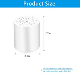 MZY LLC 4 Pack 22 Stage Shower Filter Replacement Universal Shower Filter Remove Heavy Metal Compatible with Any Shower Filter of Similar Design 15 and 20 stages