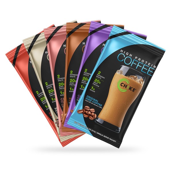Chike High Protein Iced Coffee Sampler Pack, 20 G Protein,