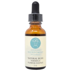 Hawaiian Rainforest Naturals Natural Bliss Formula, 1.0 fl oz (30 ml), Flower Essence, Genuine Japanese Product