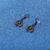 WUSUANED Funny Black Q Earrings Naughty Jewelry Naughty Queen Gift