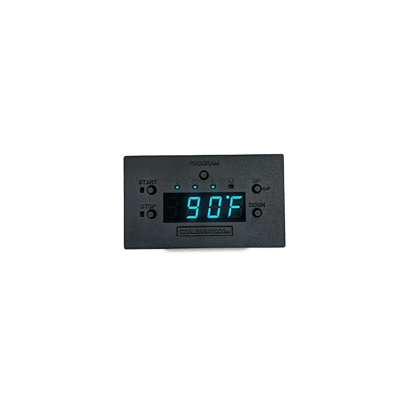 Coolerguys Programmable Fan Thermostat Controller with Staggered Interval Settings